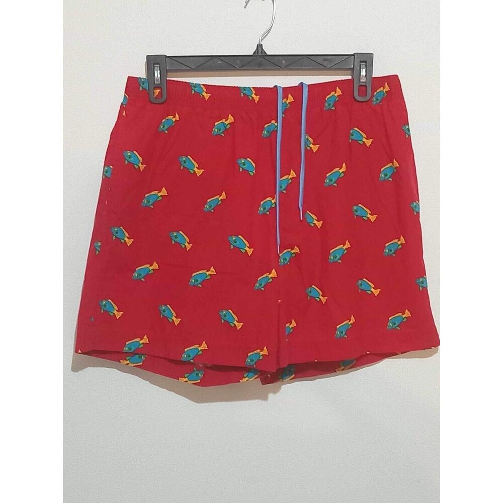 Polo Sport Ralph Lauren New York Lined Swim Trunks Mens XL fish lined drawstring